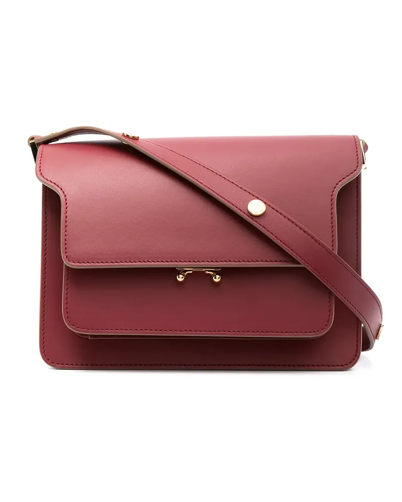 Marni Mittelgroße Trunk Schultertasche - Rot Rot