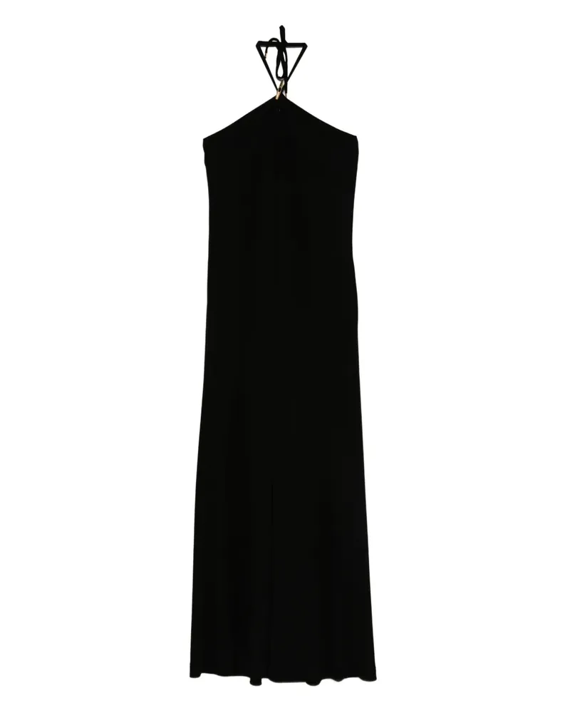 Moschino Maxikleid mit Neckholder - Schwarz Schwarz