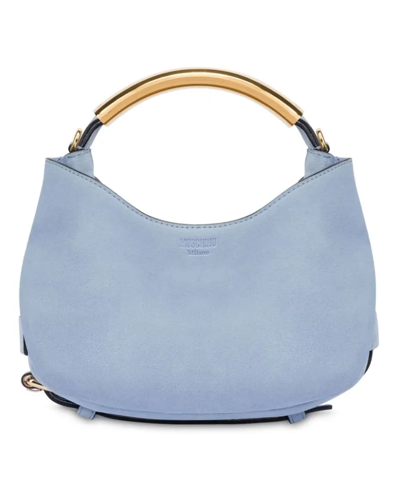 Moschino Handle Me Tote Bag mit Logo-Prägung - Blau Blau