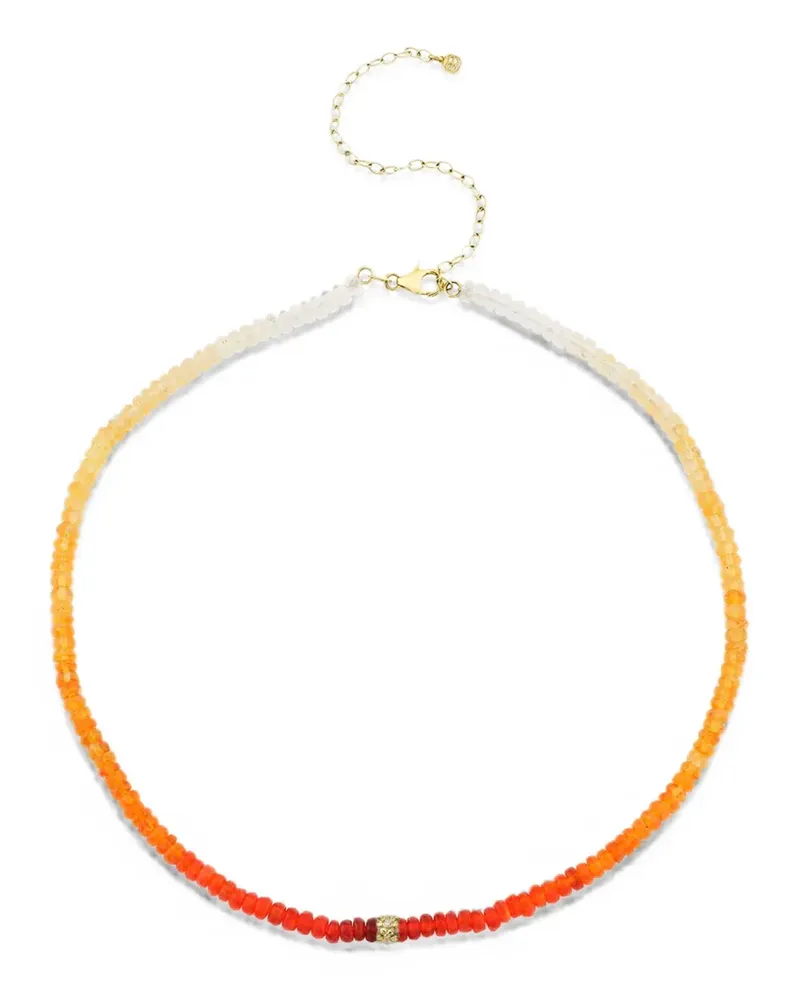Sydney Evan Daisy Halskette mit Diamanten und Opal - Gold Gold