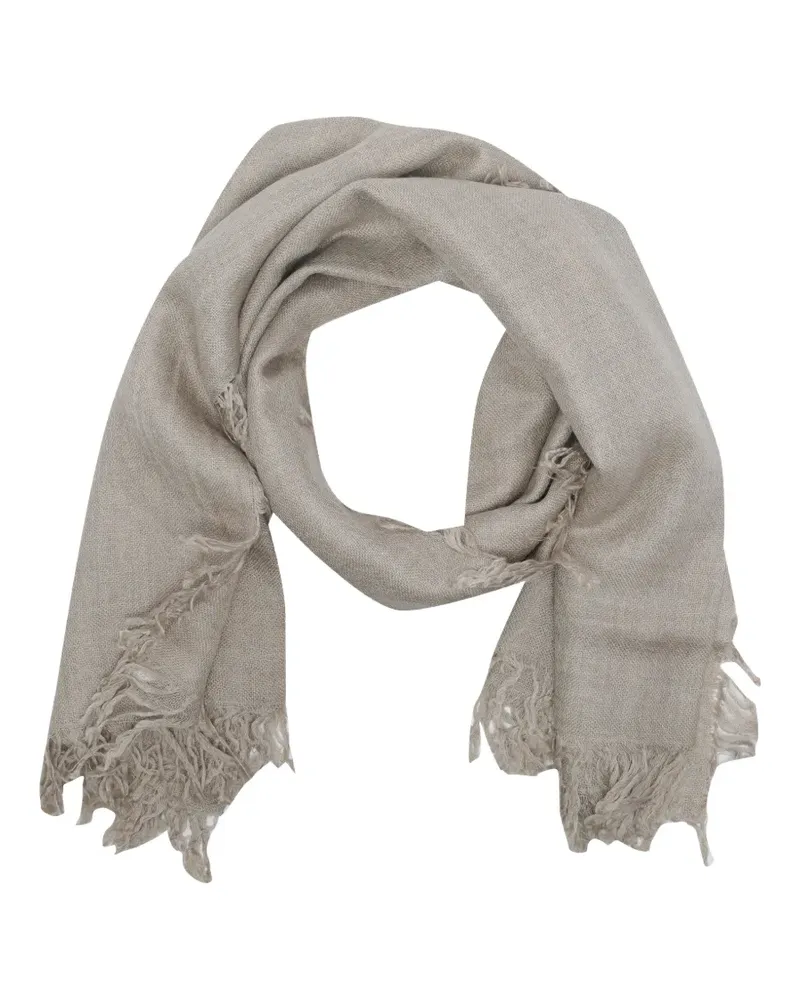 Faliero Sarti fringed scarf - Nude Nude