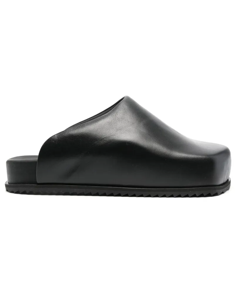 YUME YUME Truck Slipper aus Leder - Schwarz Schwarz