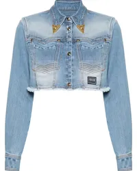 Versace Jeans Gekürzte Jeansjacke Blau