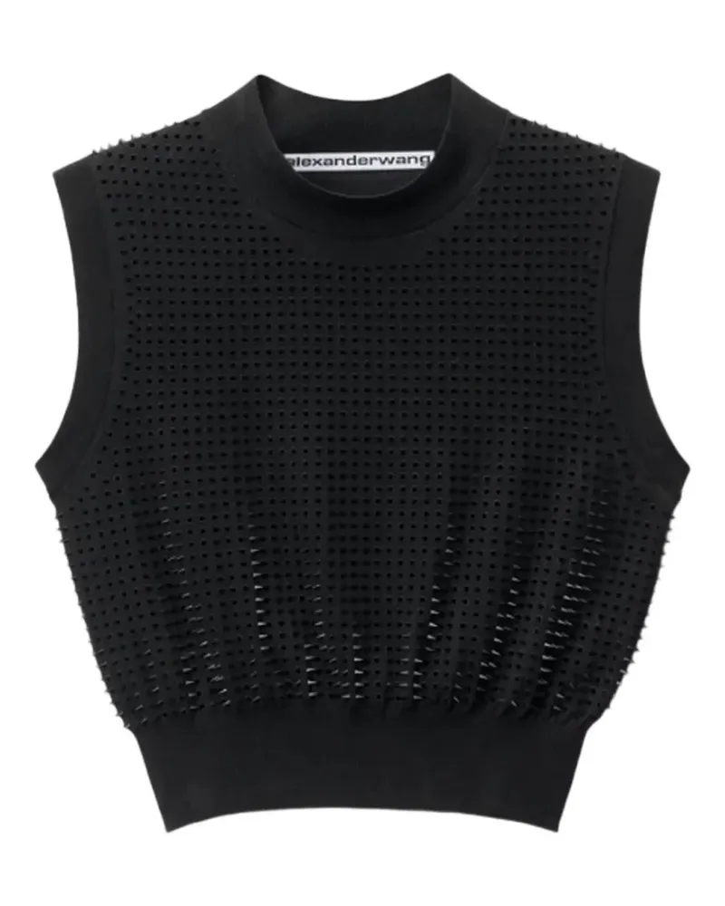 Alexander Wang Top in Netzoptik - Schwarz Schwarz