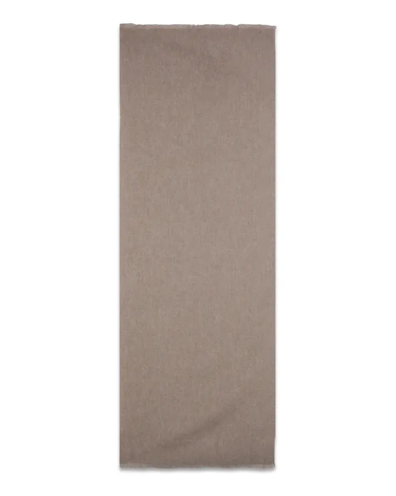 Brunello Cucinelli frayed-edge scarf - Nude Nude