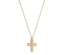 Halskette mit Diamanten-Kreuzanhänger