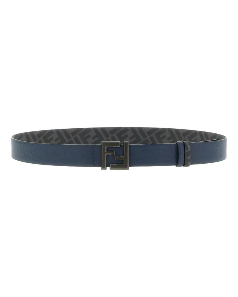 Fendi reversible metal-buckle belt - Blau Blau