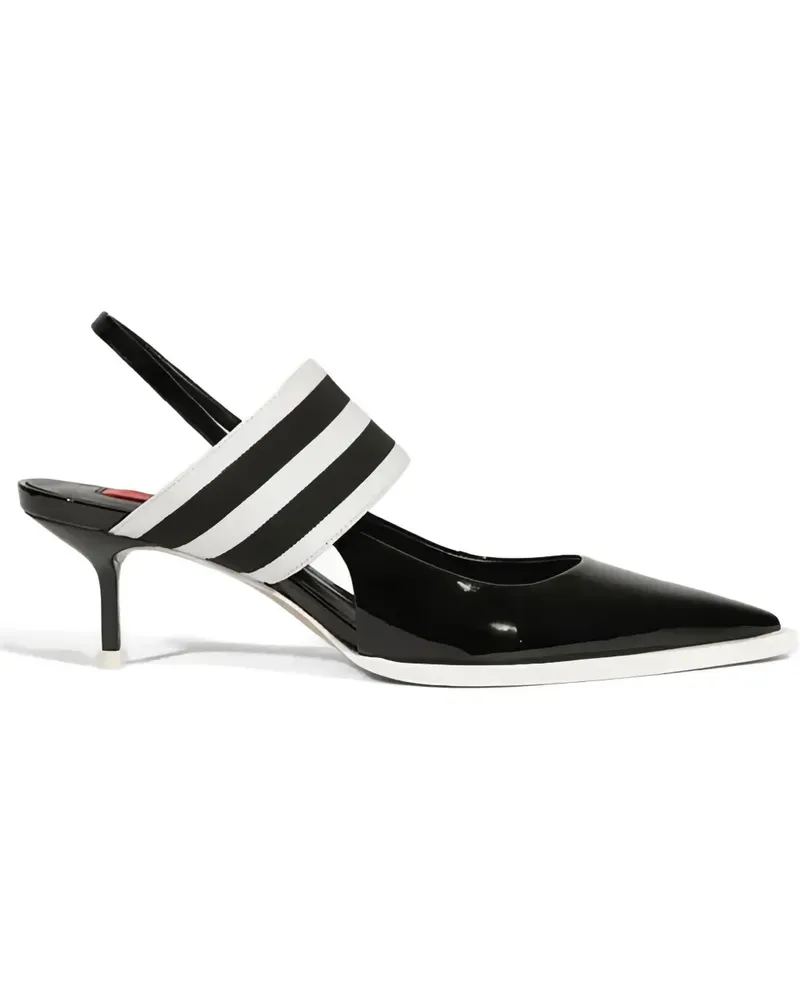 Schutz Lála Pumps mit gestreiftem Riemen - Schwarz Schwarz