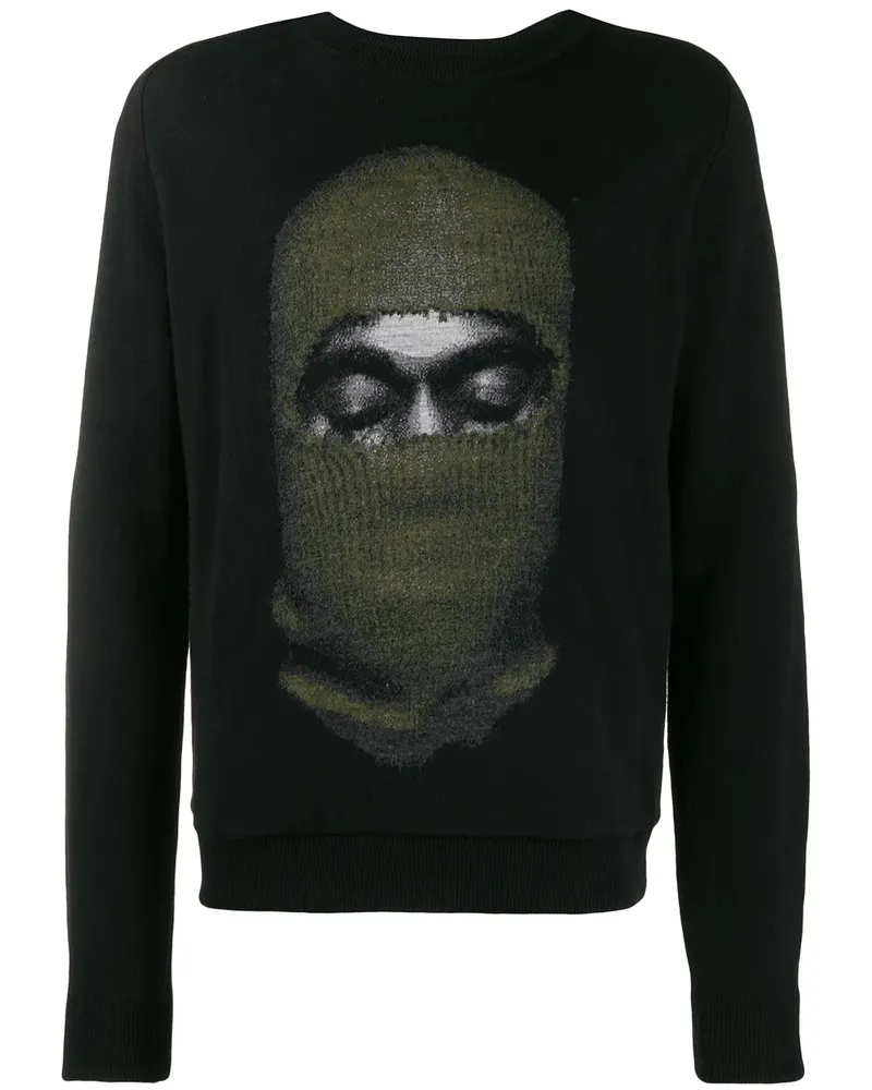 IH NOM UH NIT Pullover mit Balaklava - Schwarz Schwarz