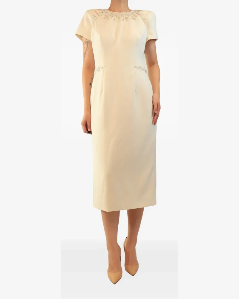 Jenny Packham beaded embellished dress - Nude Nude