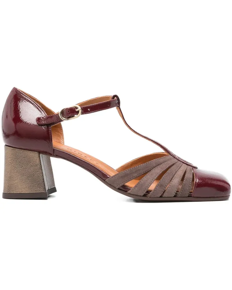 Chie Mihara Pumps mit Blockabsatz 60mm - Rot Rot