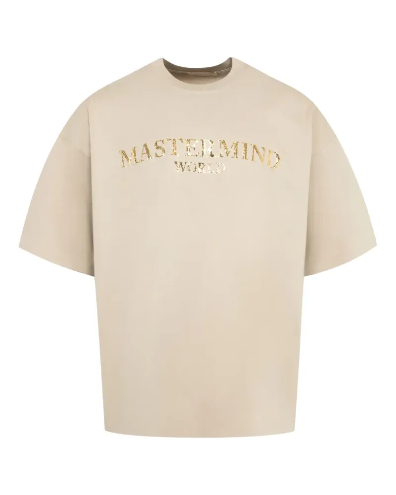 Mastermind World T-Shirt mit verspiegeltem Logo - Nude Nude
