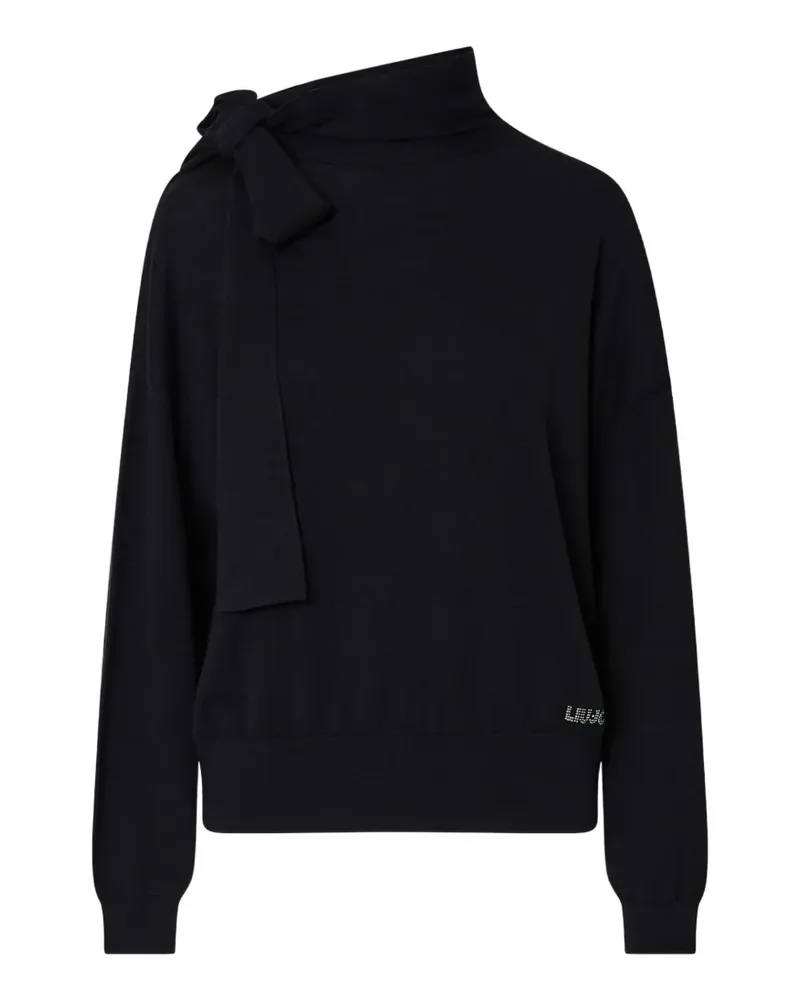 Liu Jo Sweatshirt mit Logo-Verzierung - Schwarz Schwarz