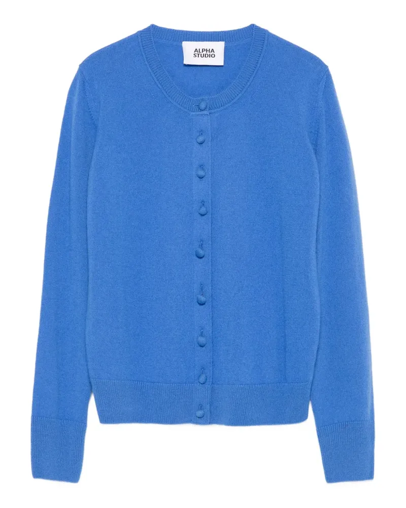 Alpha Studio Geknöpfter Cardigan - Blau Blau
