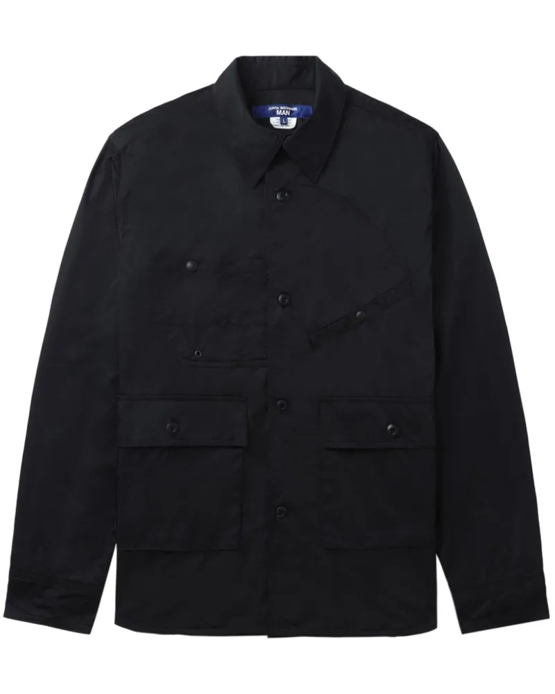 Junya Watanabe Asymmetrisches Hemd mit Taschendetail - Schwarz Schwarz