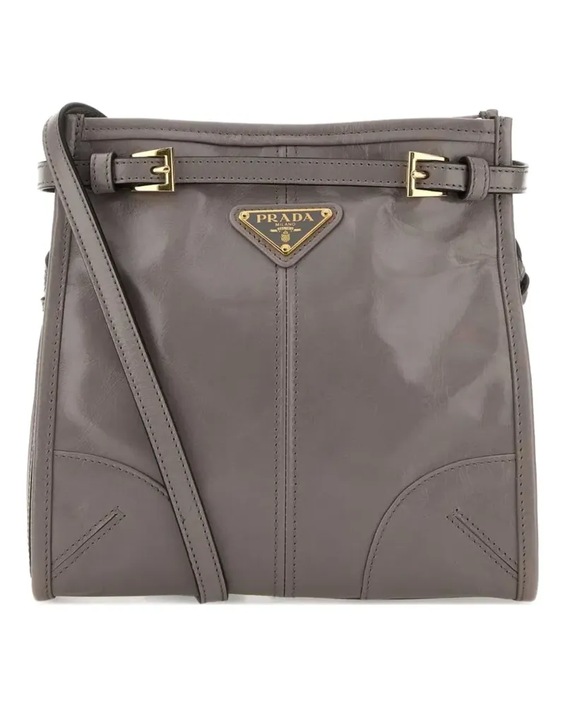 Prada mini Bonnie buckle-detail cross body bag - Grau Grau