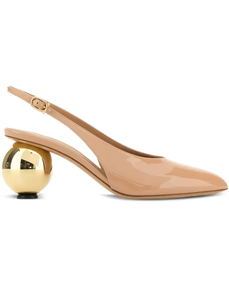 Ferragamo Tessie Slingback-Pumps mit Kugelabsatz 70mm - Nude Nude