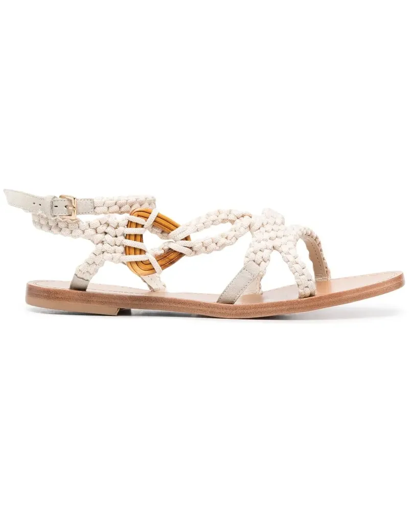 Alberta Ferretti Gewebte Sandalen - Nude Nude