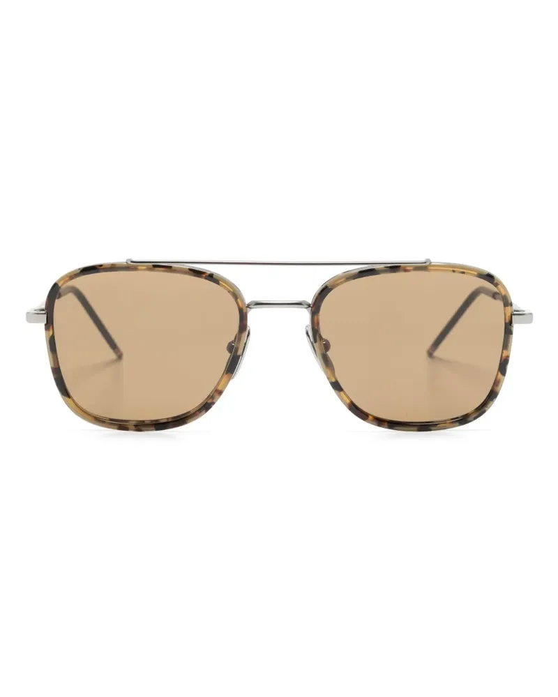 Thom Browne Klassische Pilotenbrille - Silber Silber