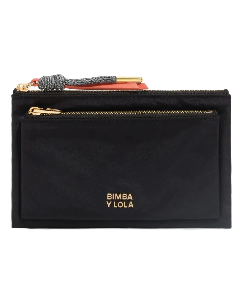 BIMBA Y LOLA Portemonnaie mit Logo - Schwarz Schwarz