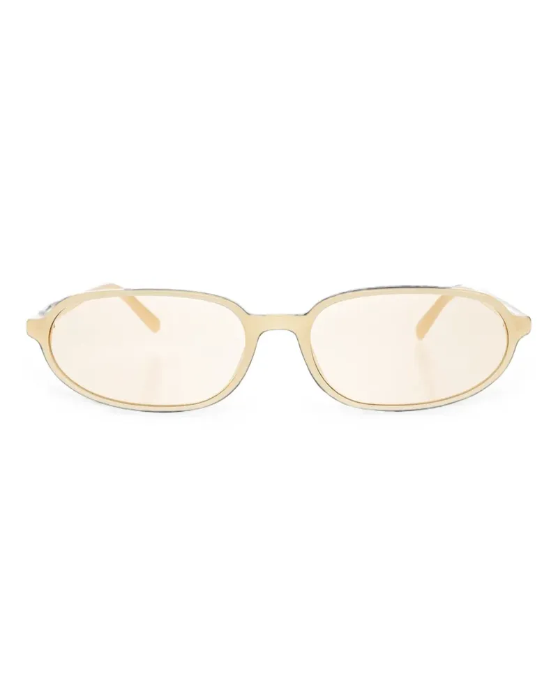Jacquemus oval-frame sunglasses - Gold Gold