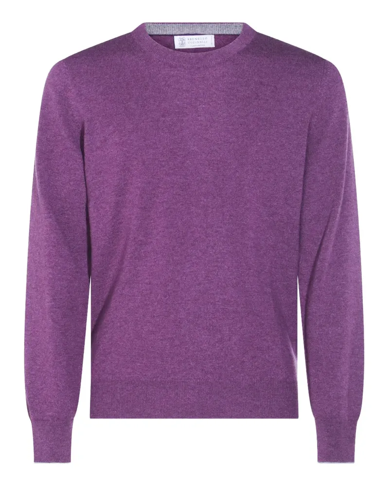 Brunello Cucinelli Pullover mit rundem Ausschnitt - Violett Violett