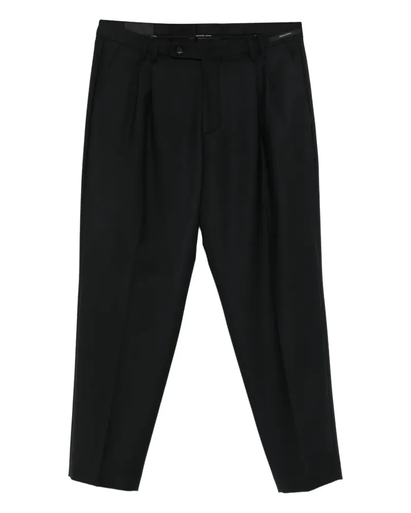MICHAEL COAL Stewart Hose mit Bundfalten - Schwarz Schwarz