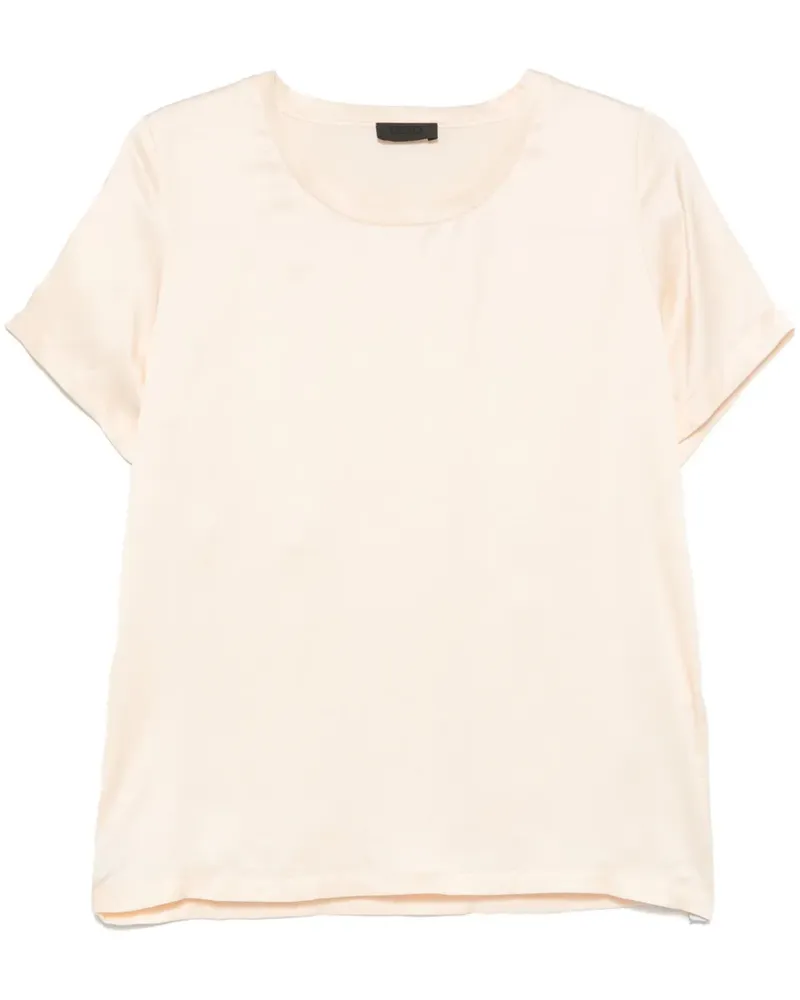 Liu Jo T-Shirt aus Satin - Nude Nude