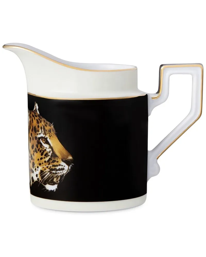 Dolce & Gabbana Milchkännchen mit Leoparden-Print - Schwarz Schwarz