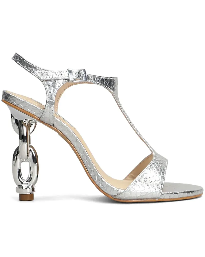 Werner Sandalen mit Kettenabsatz 110mm - Silber Silber