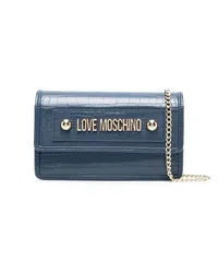 Moschino Umhängetasche mit Logo Blau