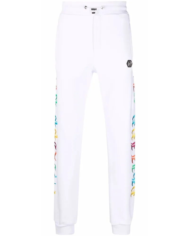 Philipp Plein Gothic Plein Jogginghose - Weiß Weiß