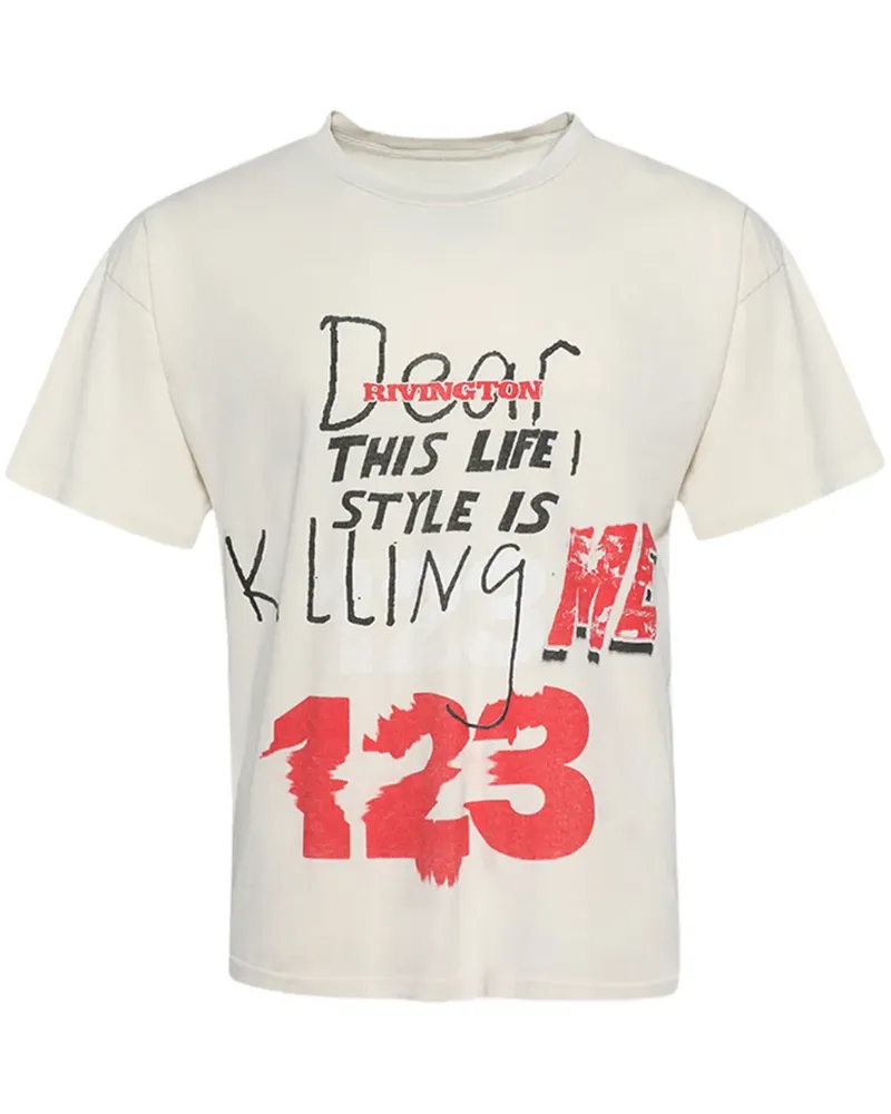 RRR123 Killing Me T-Shirt - Weiß Weiß