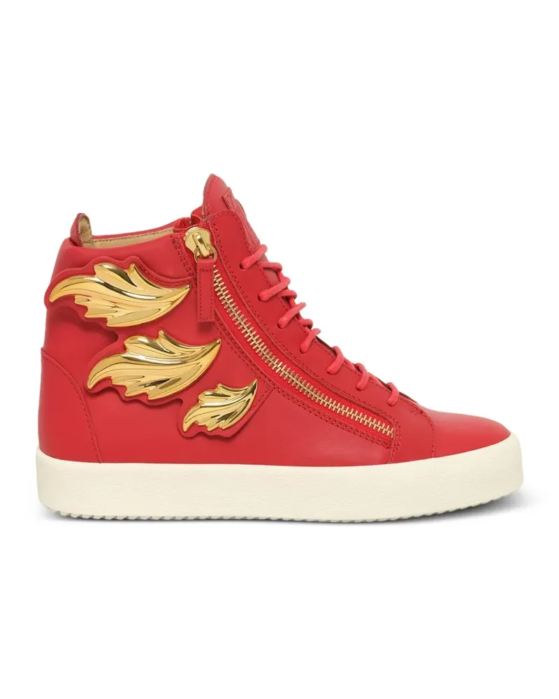 Giuseppe Zanotti Birel/Vague Fiamma leaf-embellished sneakers - Rot Rot