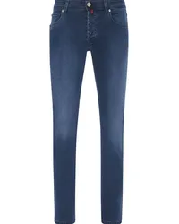 Billionaire Straight-Leg-Jeans mit Stickerei Blau