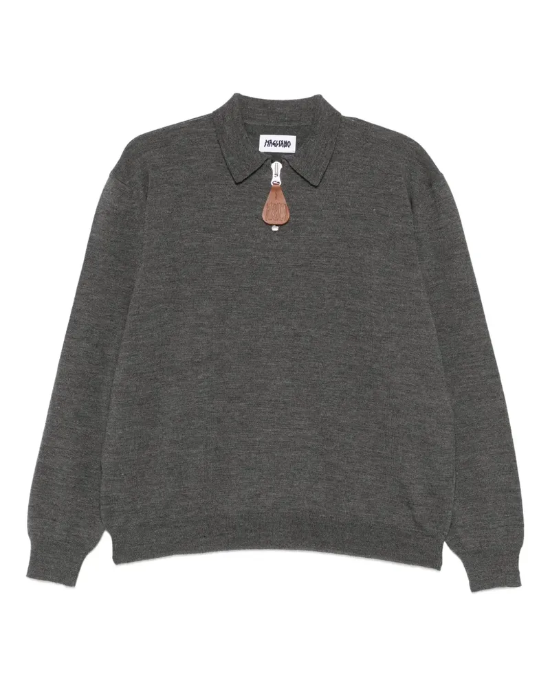 Magliano Polo-Pullover mit kurzem Reißverschluss - Grau Grau