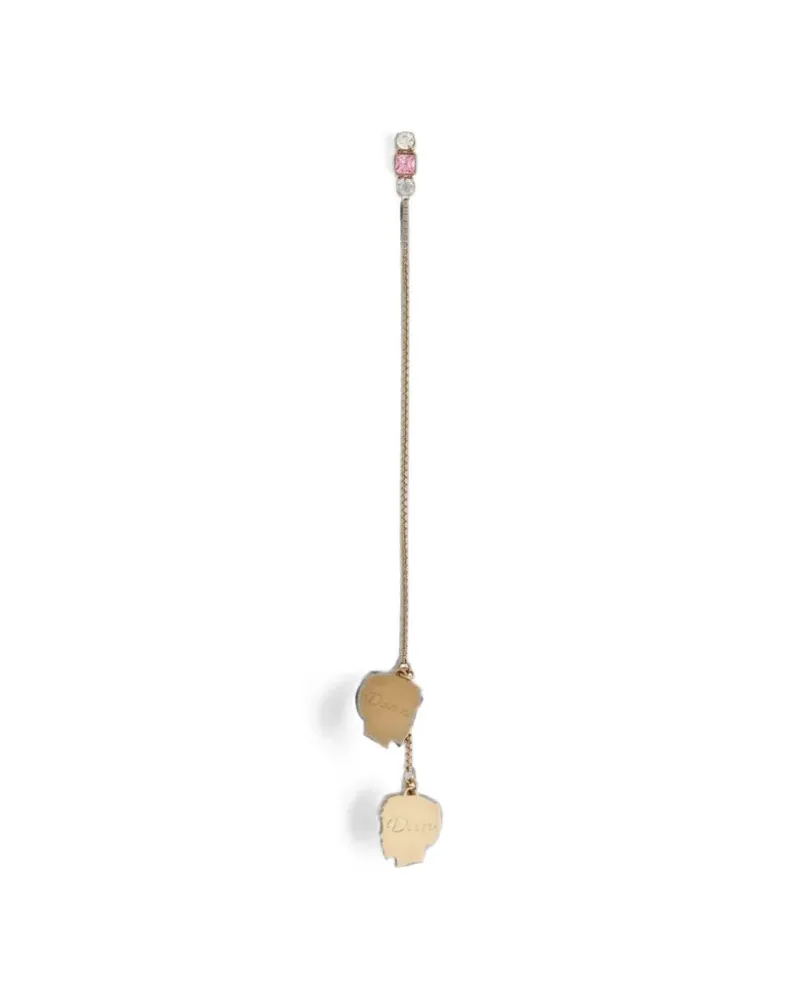Dsquared2 maxi double-pendant single earring - Gold Gold