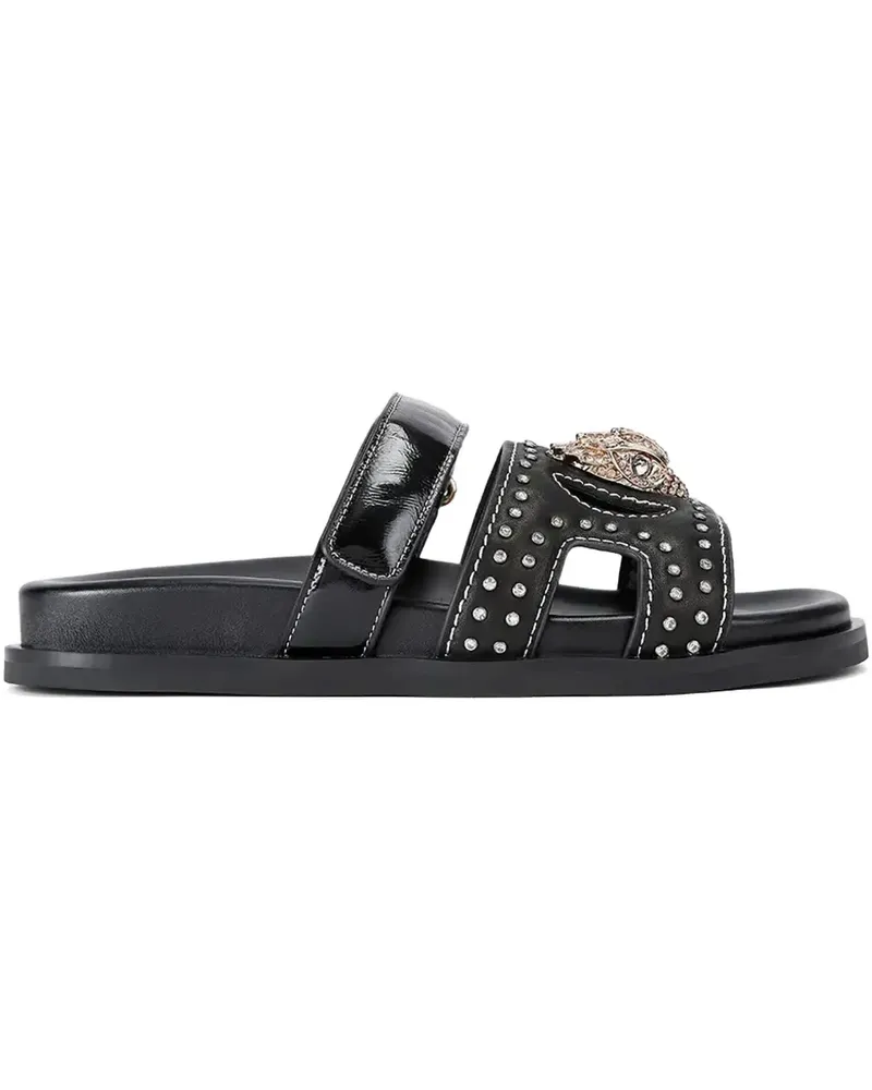 Kurt Geiger Eagle cut-out studded flat sandals - Schwarz Schwarz