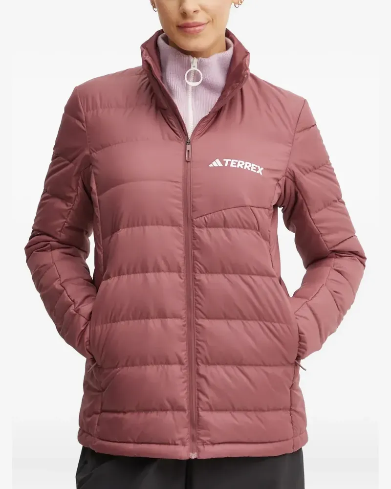 adidas Terrex high-neck quilted jacket - Rot Rot