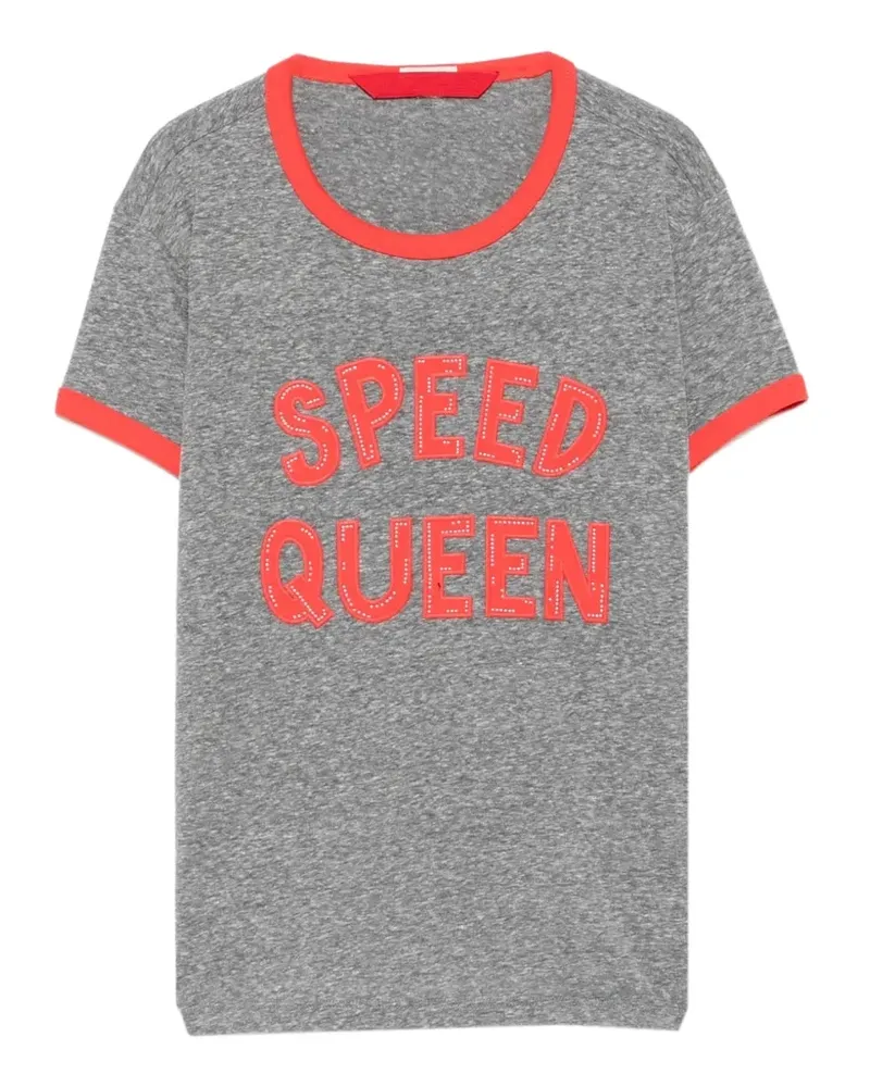 Mother T-Shirt mit Slogan-Print - Grau Grau