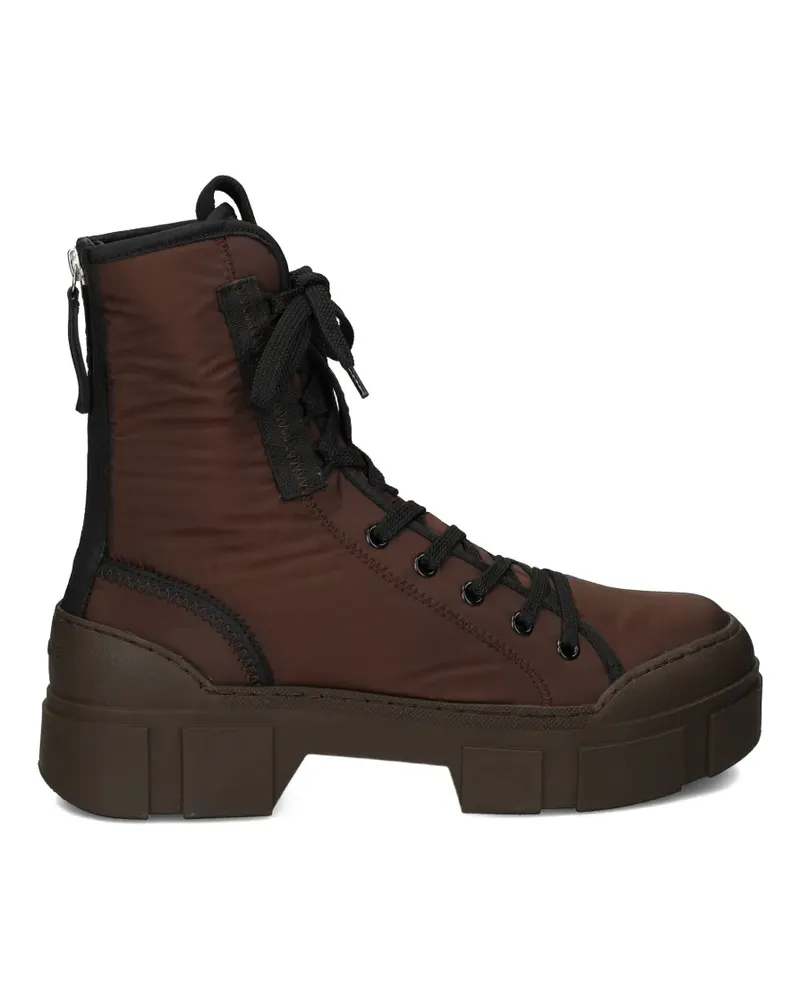 Vic Matié Schnürstiefel mit dicker Sohle - Braun Braun