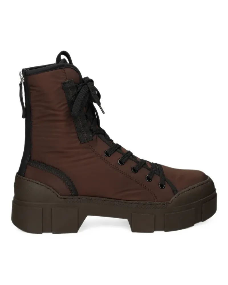 Vic Matié Schnürstiefel mit dicker Sohle - Braun Braun