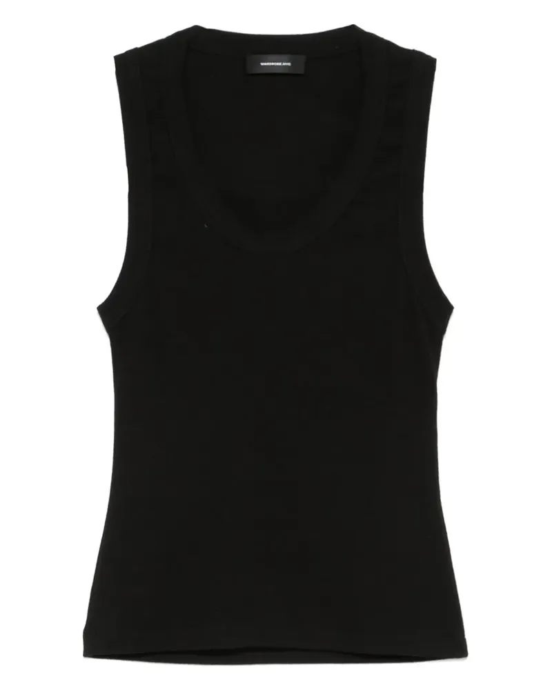 WARDROBE.NYC Trägershirt mit U-Ausschnitt - Schwarz Schwarz