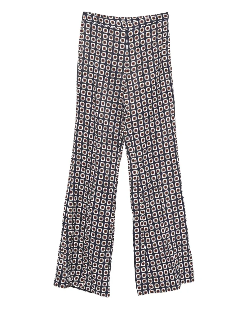 Sandro Hose mit Blumenmuster - Blau Blau