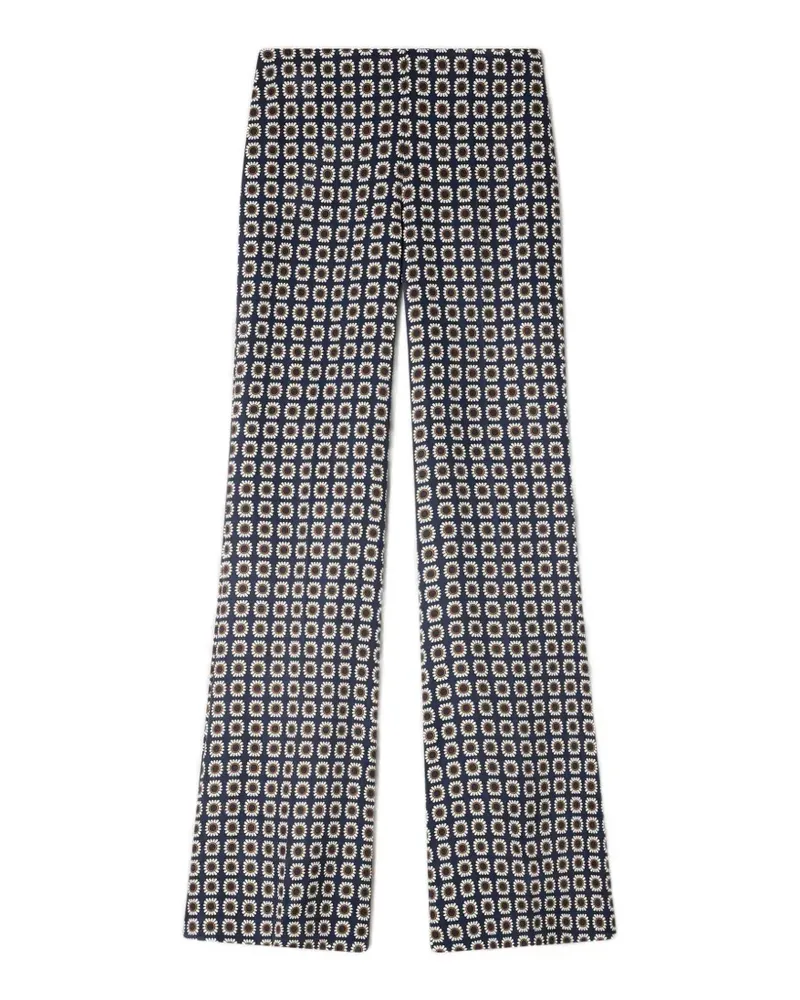 Sandro Hose mit Blumenmuster - Blau Blau