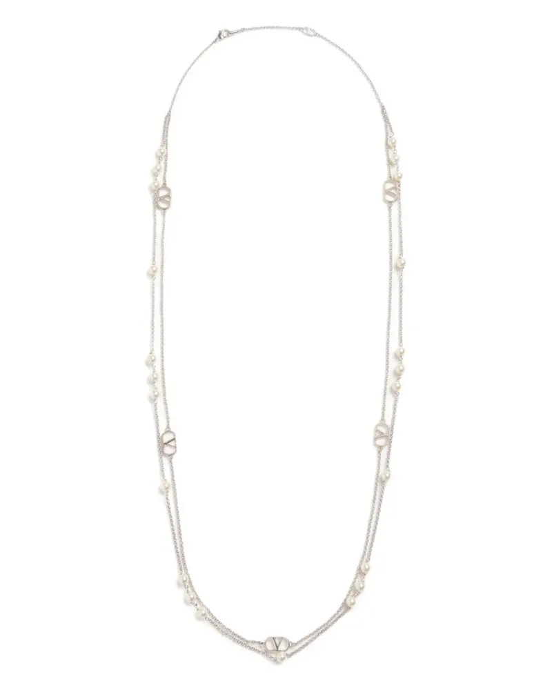 Valentino Garavani VLogo Signature Halskette - Silber Silber