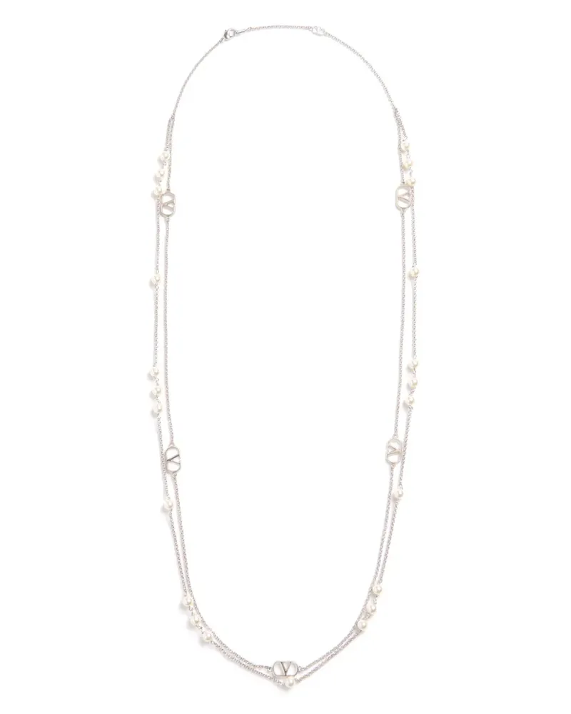 Valentino Garavani VLogo Signature Halskette - Silber Silber