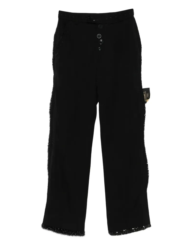 Undercover Hose mit Glitterverzierung - Schwarz Schwarz