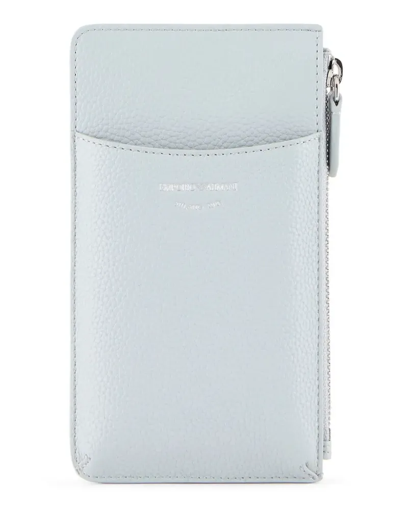 Emporio Armani Handyhülle mit Logo-Prägung - Blau Blau