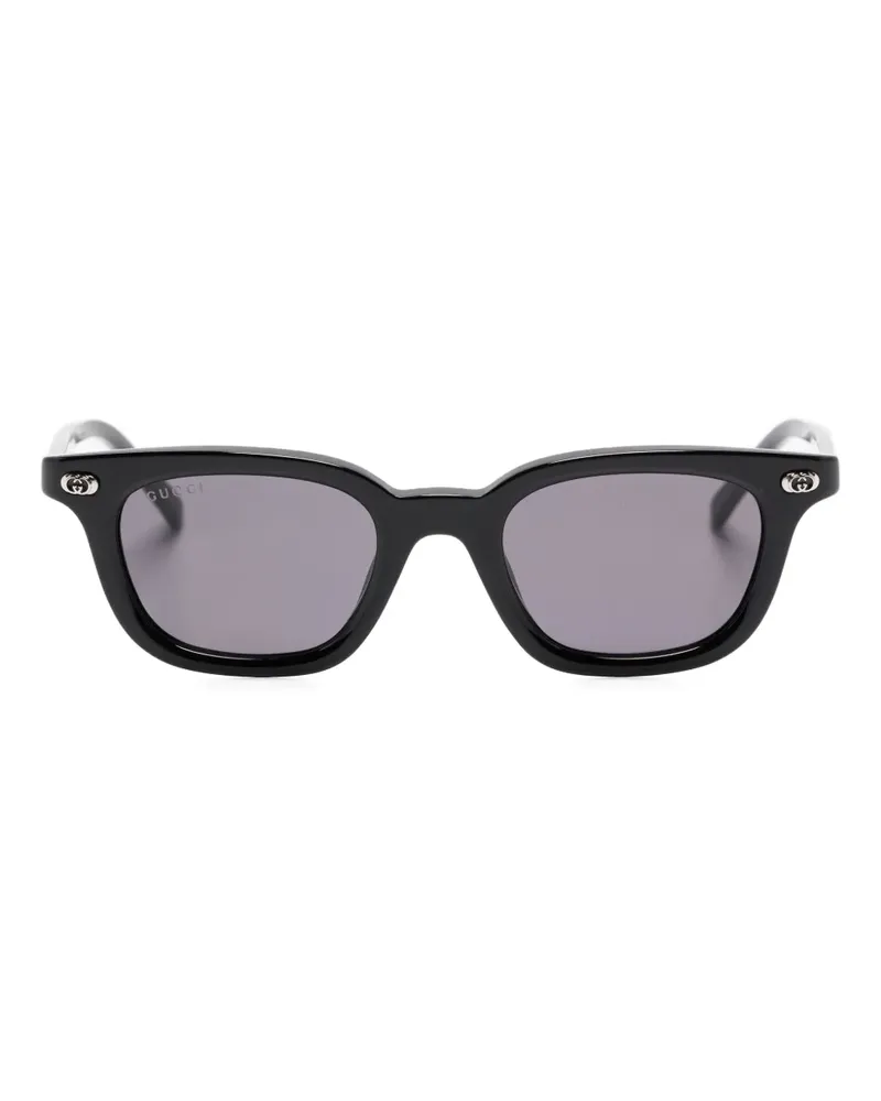 Gucci Sonnenbrille mit GG - Schwarz Schwarz